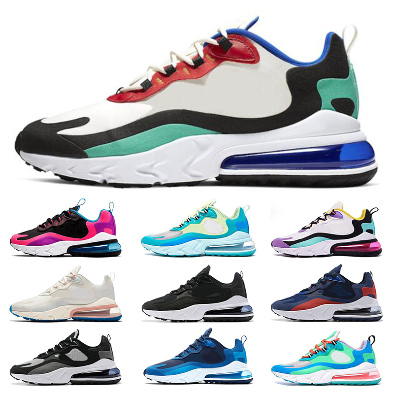 

2019 React Men Women Running Shoes BAUHAUS OPTICAL Bright Violet Light Beige Chalk HYPER JADE breathable women sports sneakers size 36-45, 2 40-45