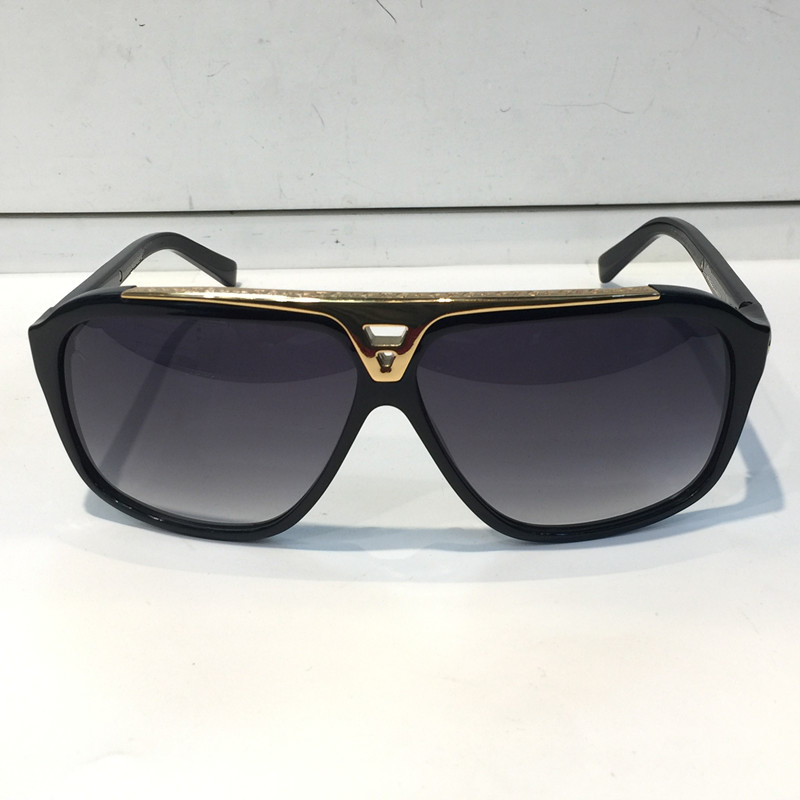 

Evidence Luxury Millionaire Sunglasses Retro Vintage Men Designer Sunglasses Shiny Gold Summer Style Laser Logo Gold Plated Z0350W, White;black