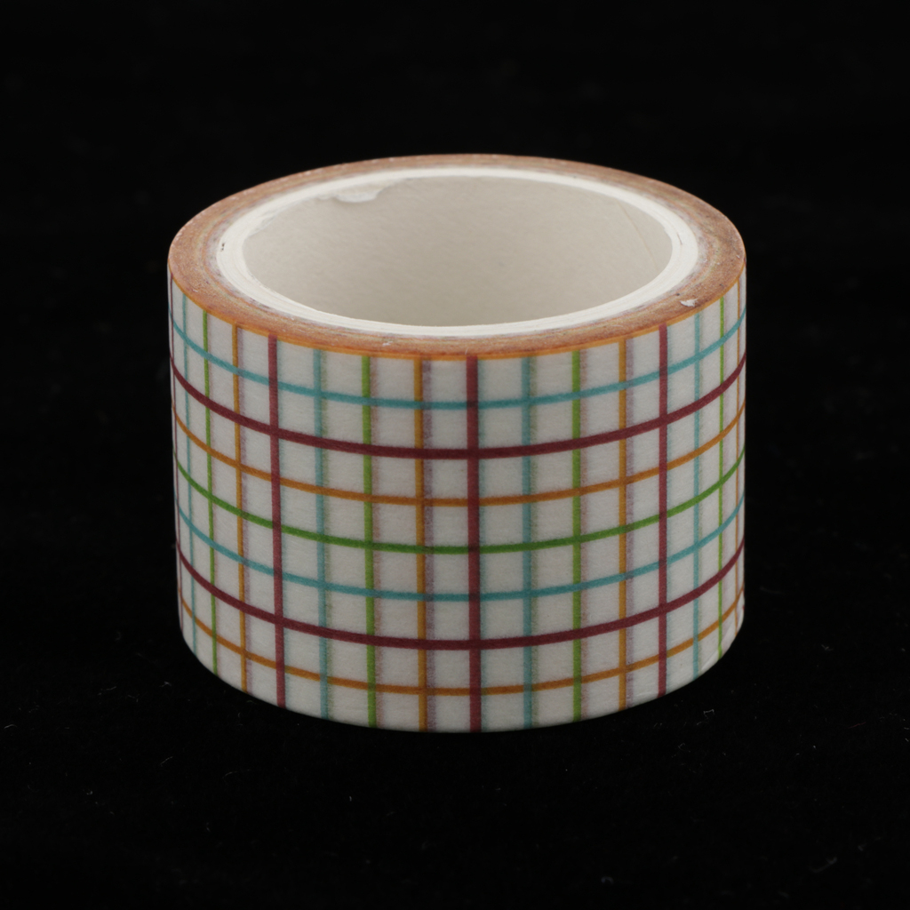 

23yd grid washi masking tape for diy decor scrapbooking sticker card making