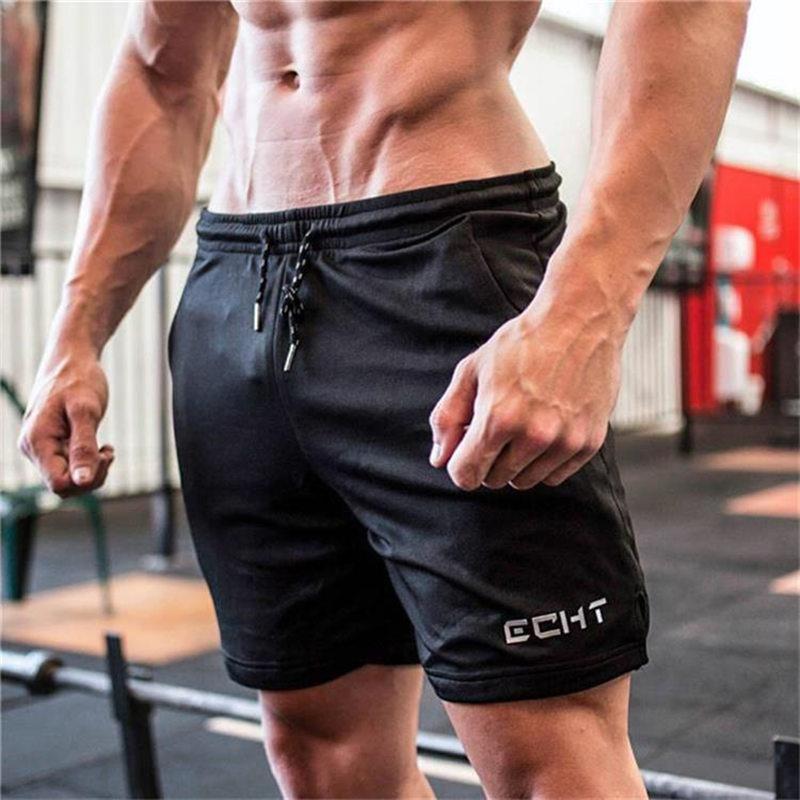 

Mens Summer Cool Slim shorts Calf-Length Fitness Bodybuilding Male Casual Workout Breathable Mesh short Pants Beach Sweatpants