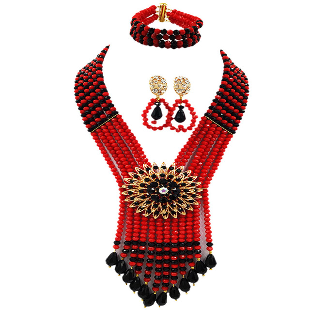 Black Opaque Red