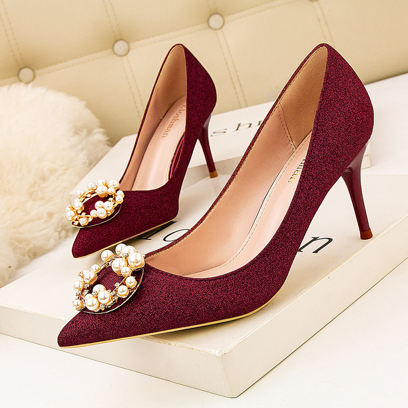 

Hot Sale-ls Branded Pumps Sandals Ladies Pointed Wedge Lace-up Shallow Mouth All-Match Slip Om Bride Woman Casual
