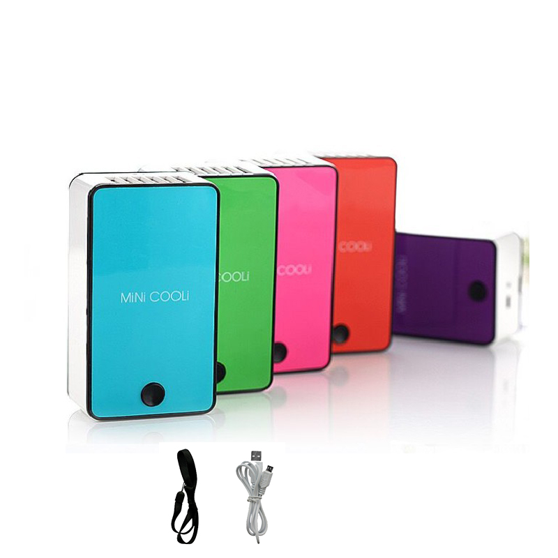 

New Mini Handheld Portable Bladeless Fans Rechargeable Air Conditioner Cooling Fan with Stand Mini USB Charging