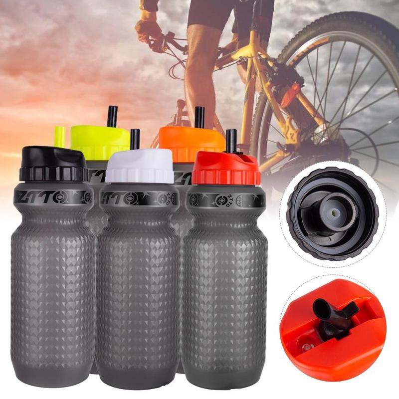 

650ml Squeeze Water Bottle 22oz Silicone Sports Bottle large capacity Straw Water Cycling Hiking Travel Bicycle Gym Sport, White