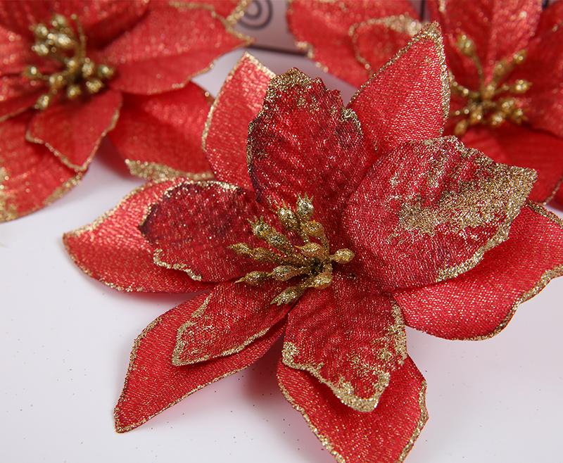 Artificial Flowers Christmas Decorations For Home Christmas Tree