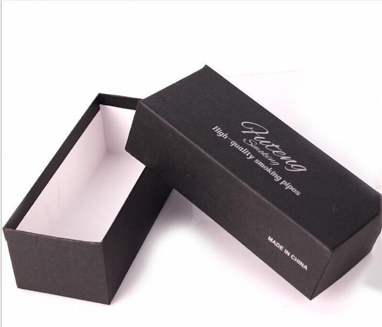 High-grade cardboard box, black gift box, pipe box, custom-made tobacco tools