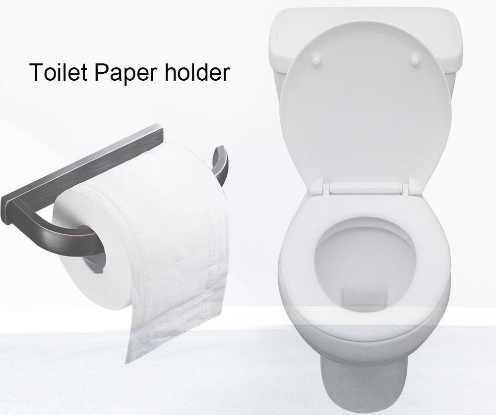 copper coloured toilet roll holder