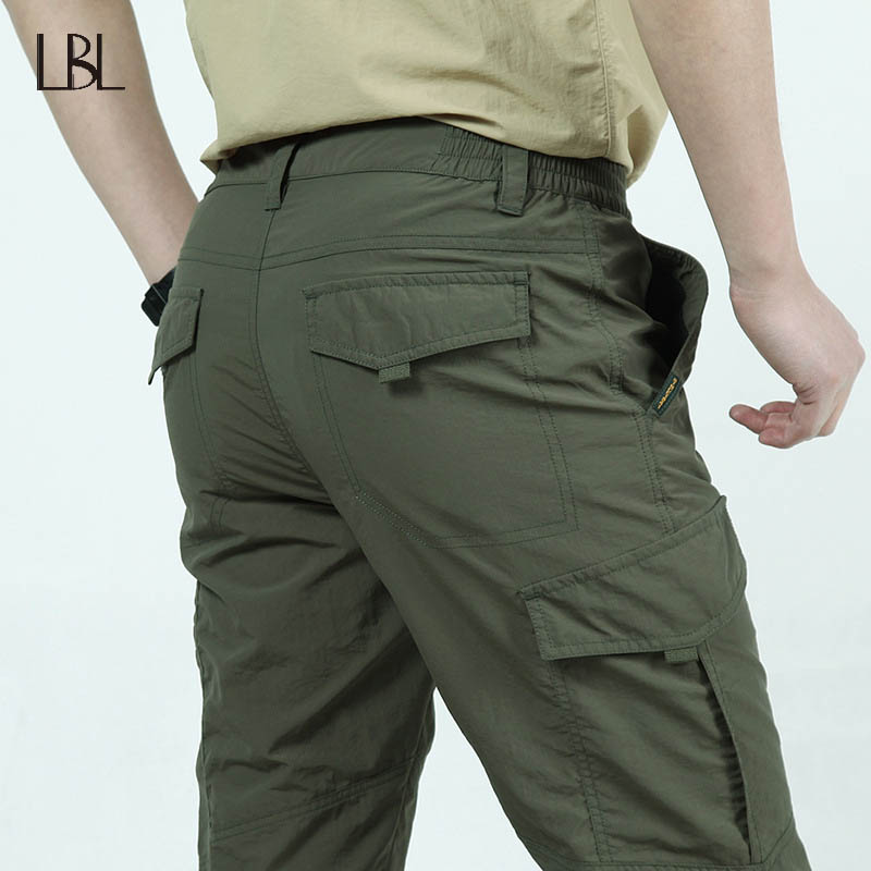 Tactical Waterproof Pants Men Summer Quick Dry Thin Breathable Trousers Mens Outdoor Sports Trekking Camping Pants