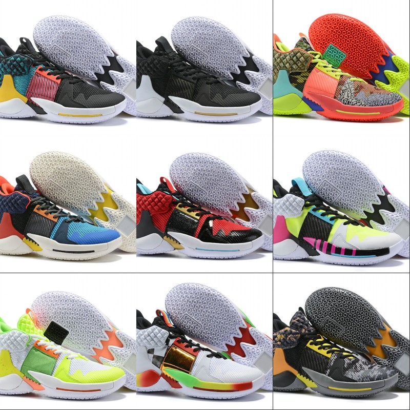 

New Russell Westbrook 2 Why Not Zer0.2 Future History Man Designer Basketball Shoes Comfort Thunder BHM Fashion Sport Sneakers Good Quality, Camo green hyper turquoise volt infrared