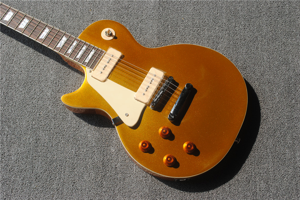 Livraison gratuite meilleur prix nouvelle arrivée Custom Shop Gold Top 1959 Standard guitare électrique gauche, usine de guitare de chine