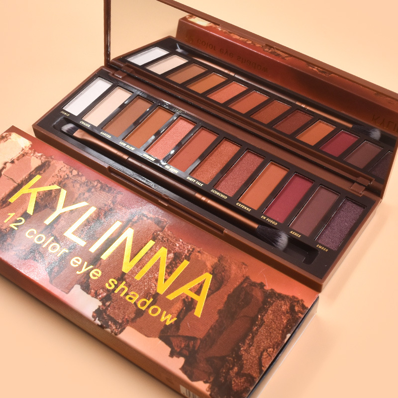 

Makeup 12 color eye shadow 12 colors latest makeup Shadow Palette 12 color eye shadow palette free shipping, Multi