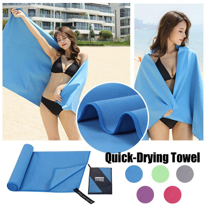 

Travel Camping Microfiber Quick-Drying Towel Shower Beach Hiking Swim Sports towel absorbent Outdoor swimming bath