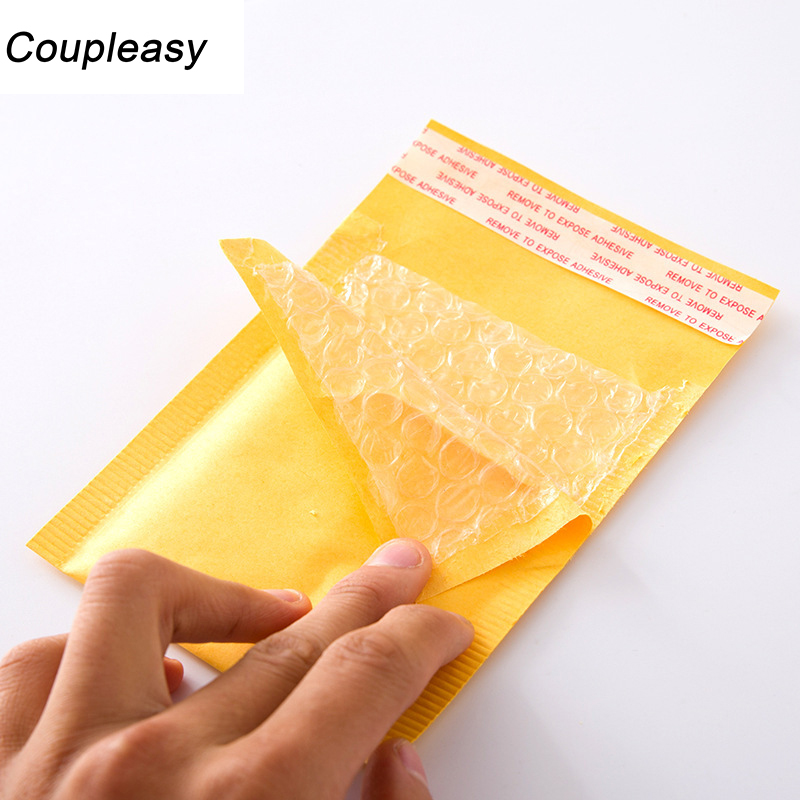 

50Pcs 20 Sizes Bubble Mailer Self Seal Adhesive Shipping Bubble Bags Thicken Yellow Kraft Paper Shipping Envelopes with