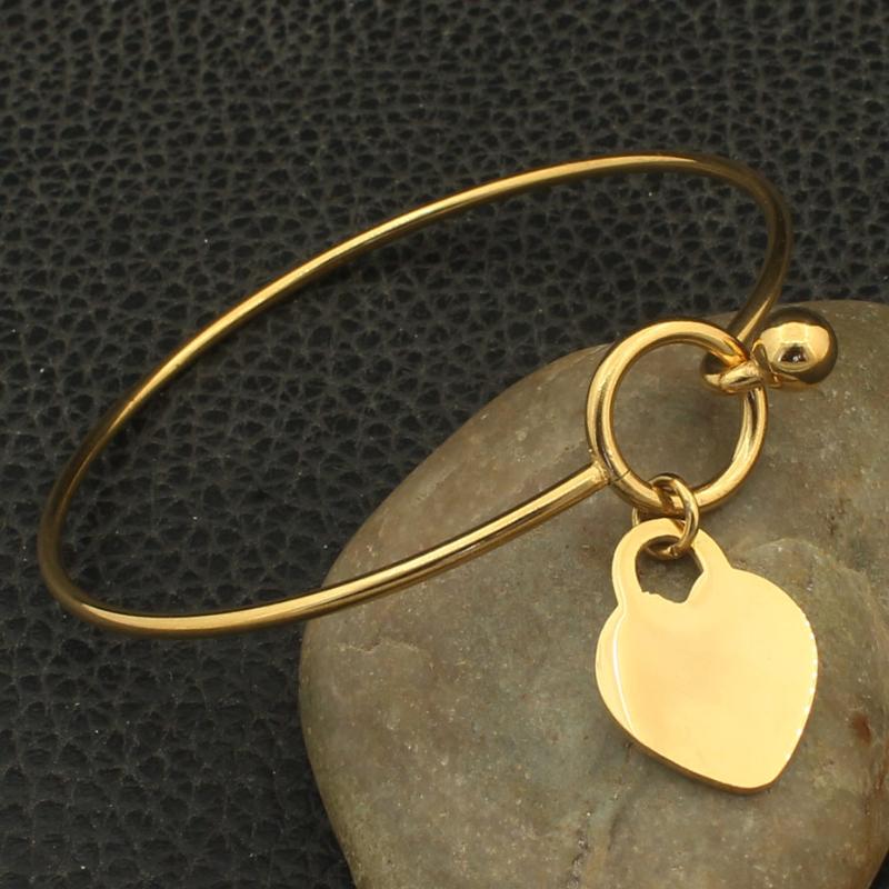 

Wholesale Fashion Stainless Steel Jewelry Charm Bracelet Bangle High Quality Hot For Women BBJZBGBA