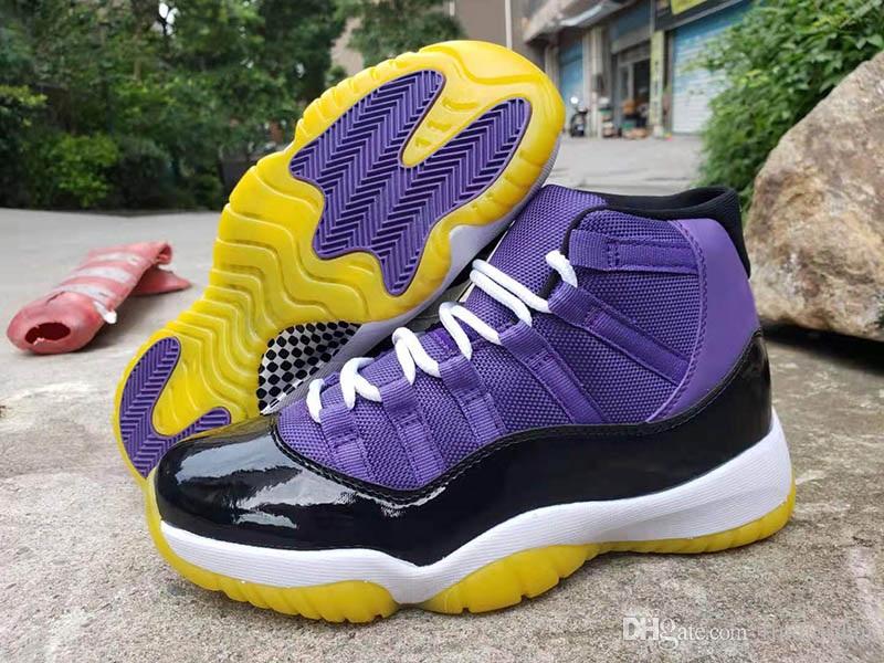 purple and yellow sneakers