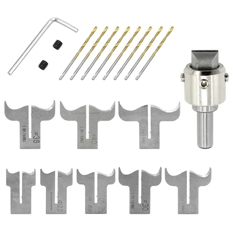 

New Lucky Buckle Beads Ball Knife, Wooden Bead Maker Beads Drill Bit, 20-45Mm Ball Blade Drill Bits for Peace Buckle Milling Cut