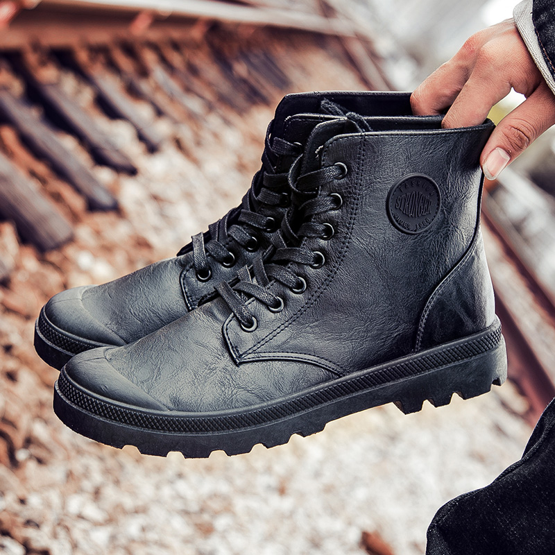 

Autumn Fashion Punk Street Footwear 50% Spring Male Casual Shoes Outdoor Leisure Fall Martin Boots Men Winter Ankle Boots, Brown