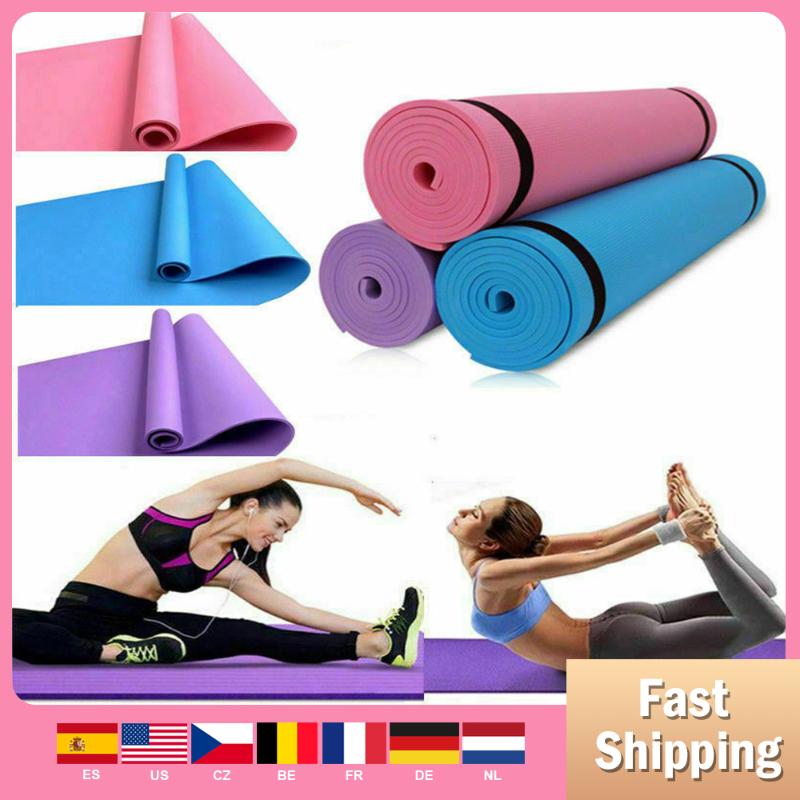 

New Sports Yoga Mat EVA Non-Slip Fitness Pad Workout Exercise Gym Pilates Meditation Accessory Tool 173*60*0.4cm, Red