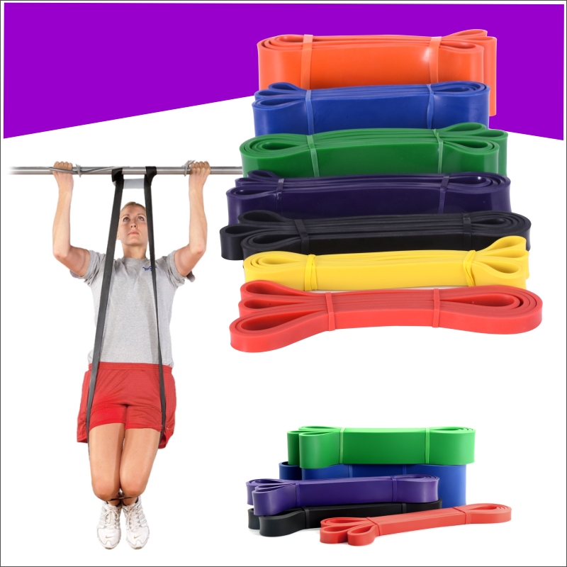 

Heavy Rubber Latex Loop Yoga Resistance Bands Fitness Crossfit Purple Yoga Indoor Sports Fitness Equipment for Home Gym Training