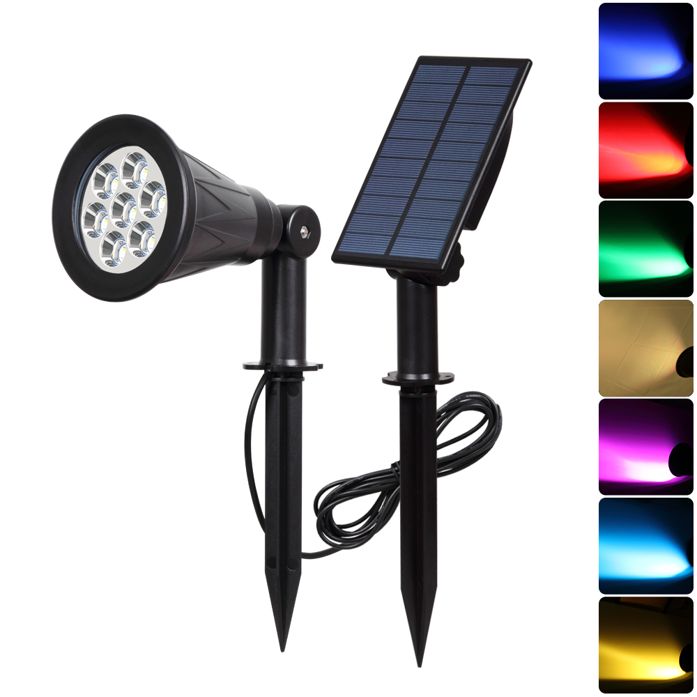 Giardino energia solare colori cangianti LED Farfalla Libellula su Roccia Lampada