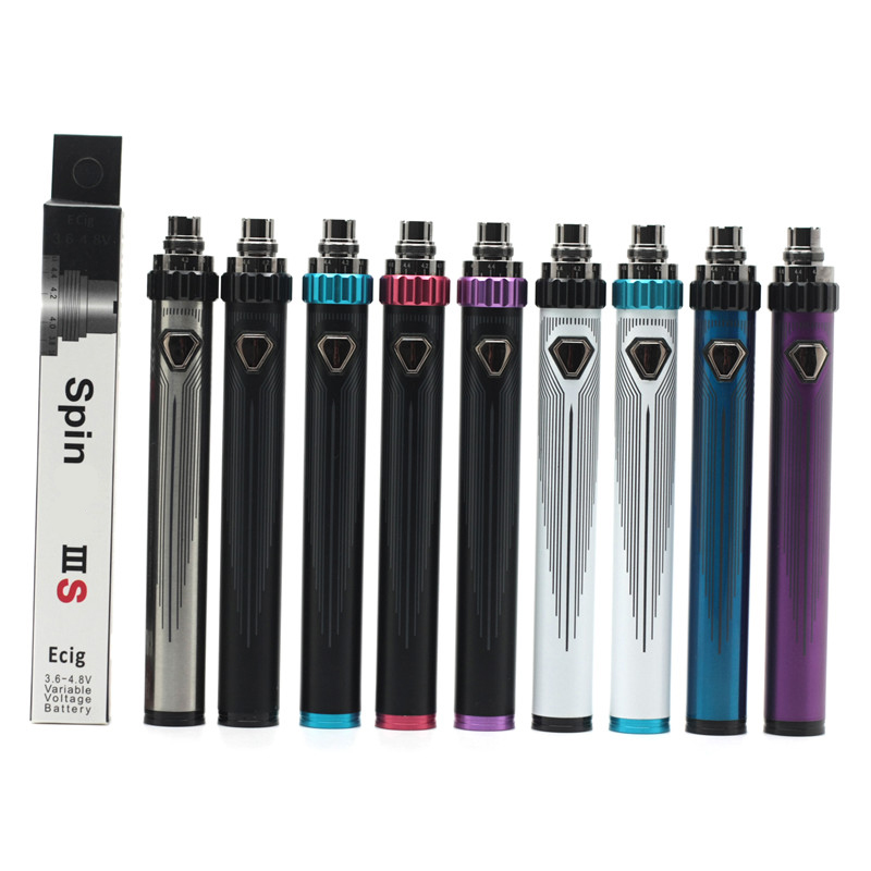 

ESAM-T Spinner III IIIS 3S Battery 1650mAh Twist Batteries Variable Voltage Electronic Cigarette 510 Thread Vape