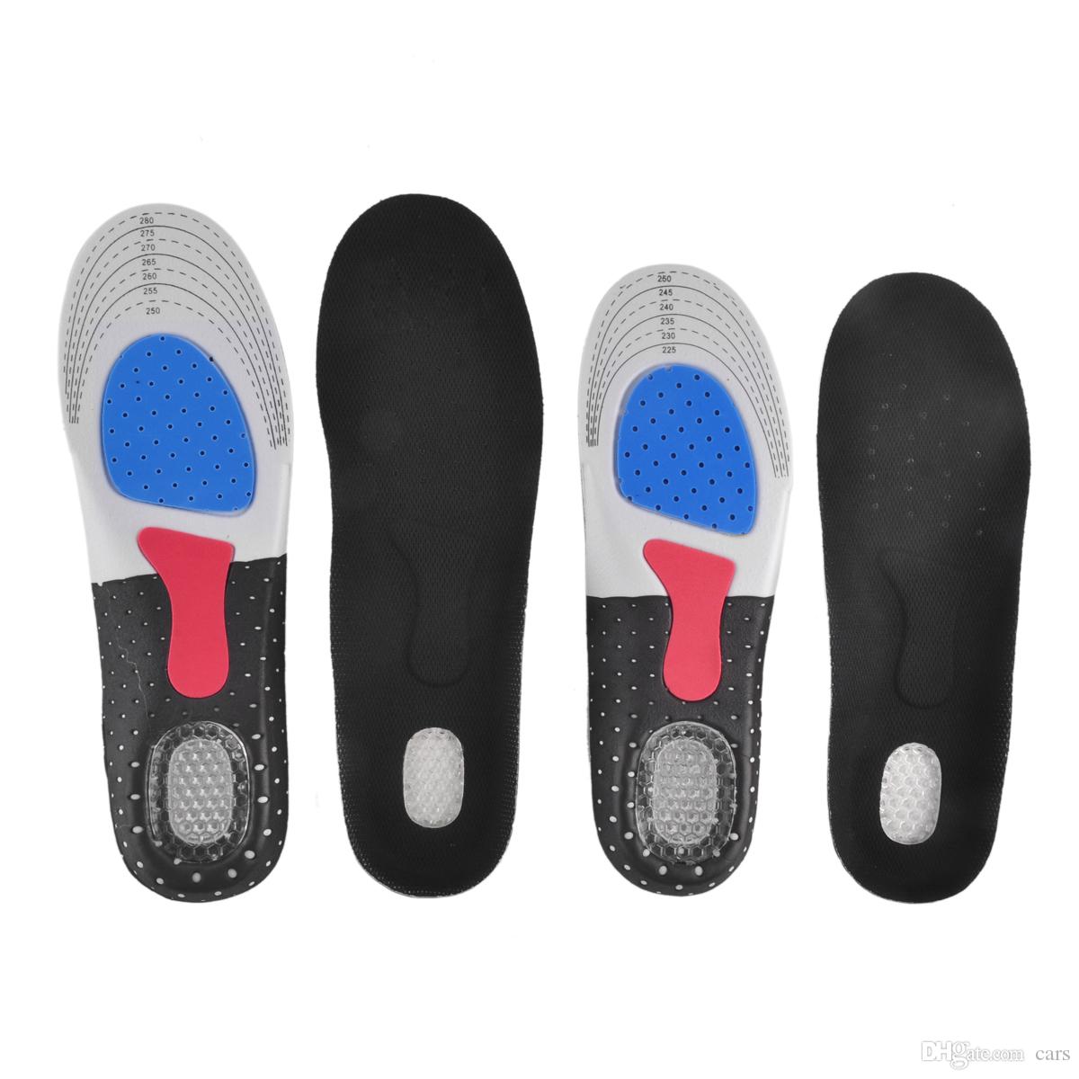 

Gel Insoles Breathable Sweat-absorbent Sport Insert Shoe Pad Arch Support Heel Cushion Running 2Pcs/Pair