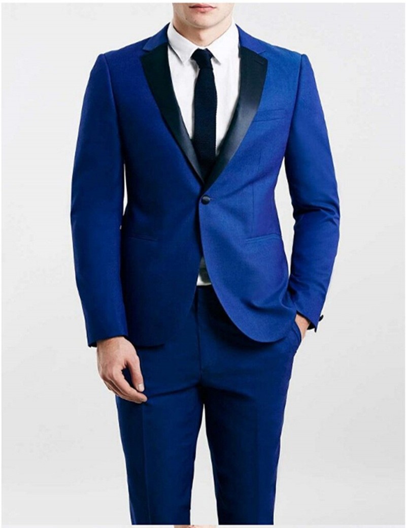 

Popular One Button Groomsmen Notch Lapel Groom Tuxedos Groomsmen Best Man Suit Mens Wedding Suits Bridegroom (Jacket+Pants+Tie) B212, Same as image