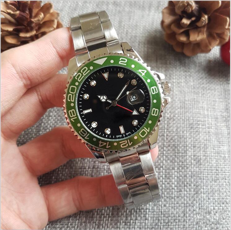 

44MM relogio masculino mens watches dress designer fashion Black Dial Calendar gold Bracelet Folding Clasp Master Male gifts couples