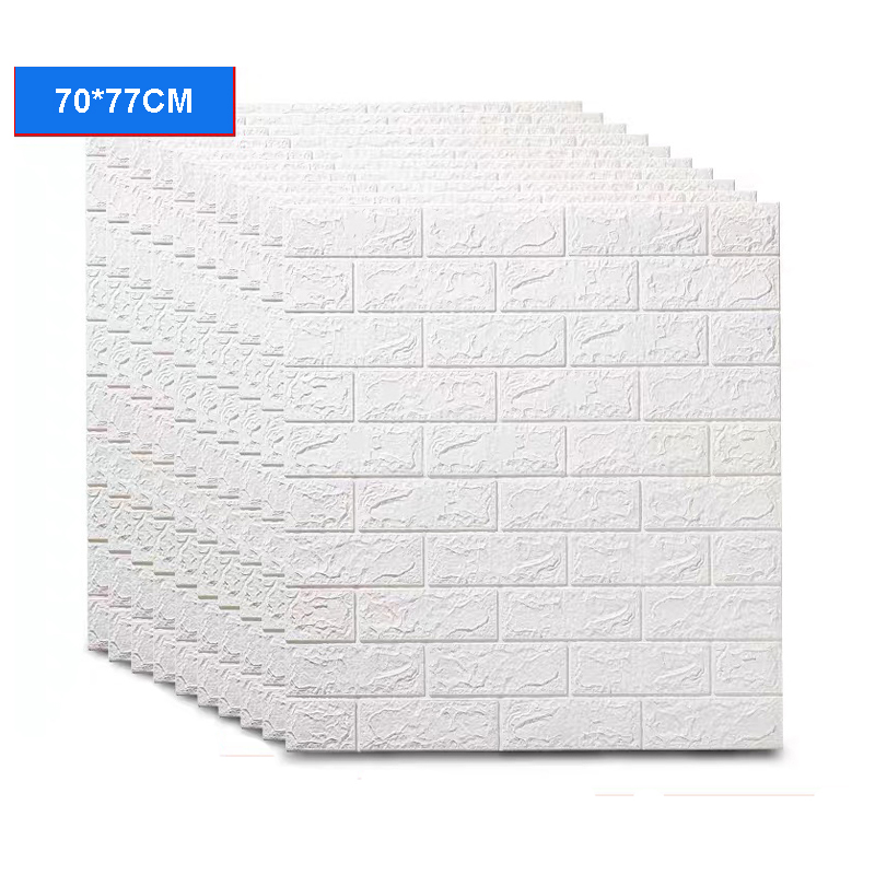 

3D Brick Wall Sticker PE Foam Wall Stickers Living Room Bed room Covering DIY Self adhesive Brick Wallpaper for Waterproof