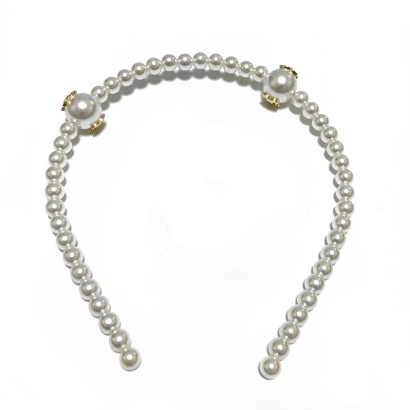 

Korean hand-made white pearl headbands C hair hoop elegant and simple hair band hairpin for ladies favorite decoration head ornaments party gifts