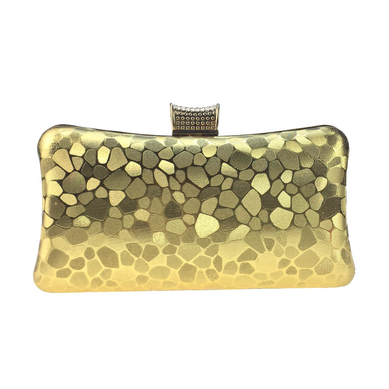 

women yellow pu leather Evening Bag for cocktail party female silver Clutch purse for wedding girls black Chain handBag wallet, Color same as pictur