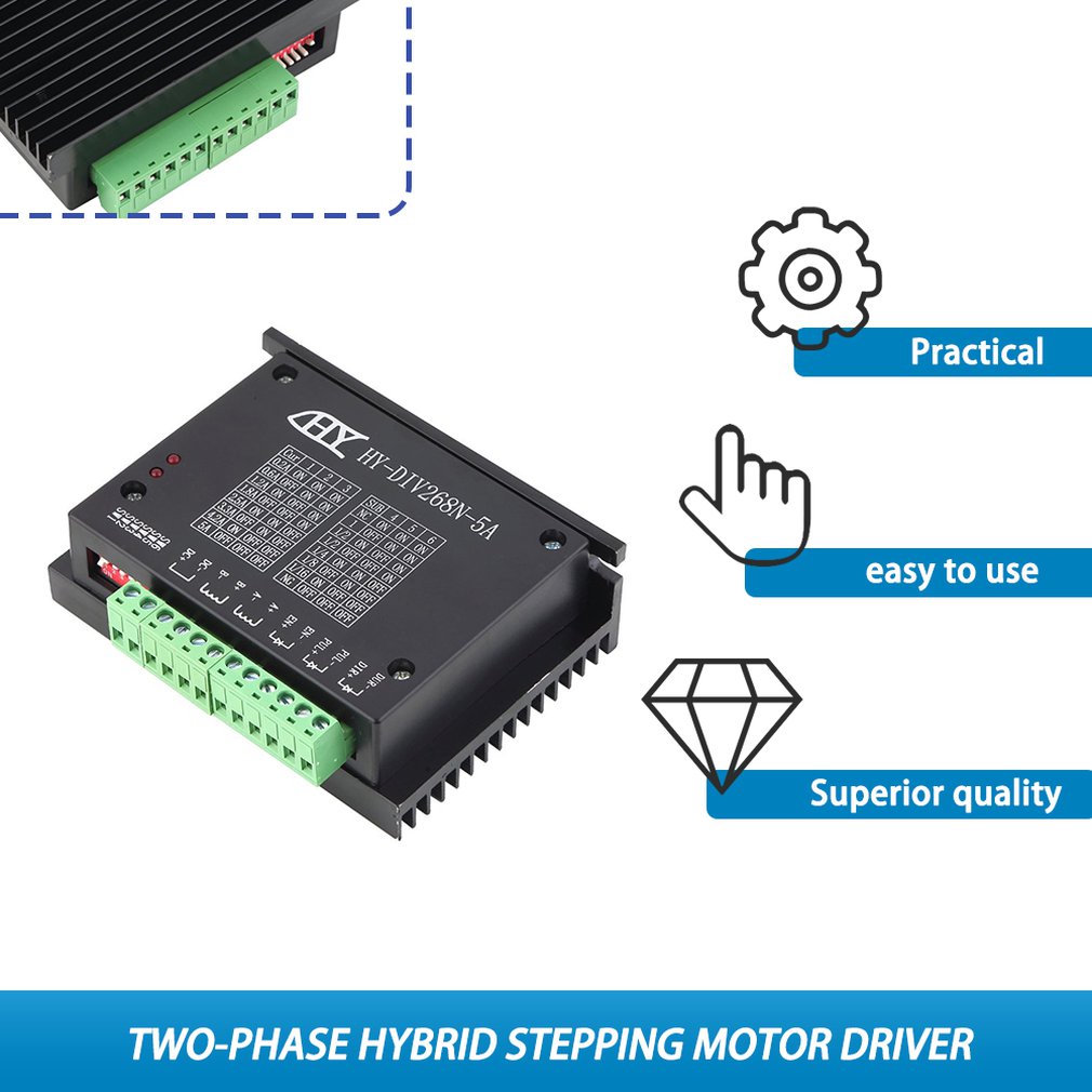 Single Axis 4A Stepper Motor Driver Controller 9V-40V SENRISE TB6600 CNC Micro-Stepping Stepper Motor Driver Stepper Motor Driver