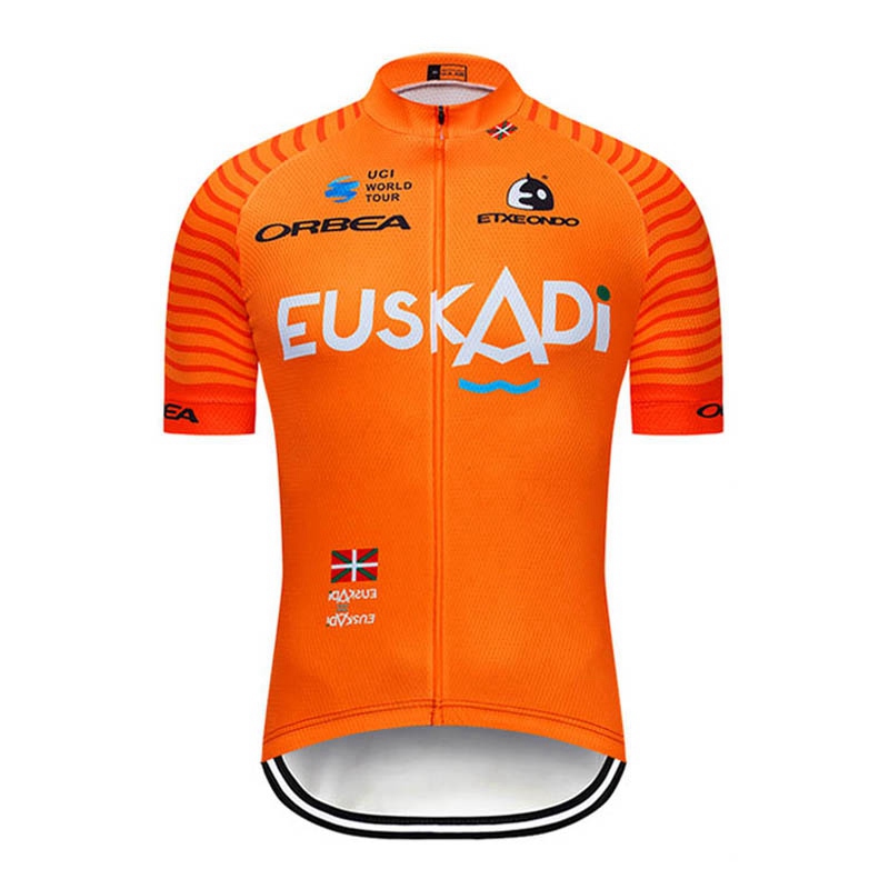 

Mens Euskadi Team Cycling Short Sleeve Jersey MTB Bike Shirt Outdoor Sportswear Summer quick dry Road Bicycle Tops Racing Clothing Y21032901, Black