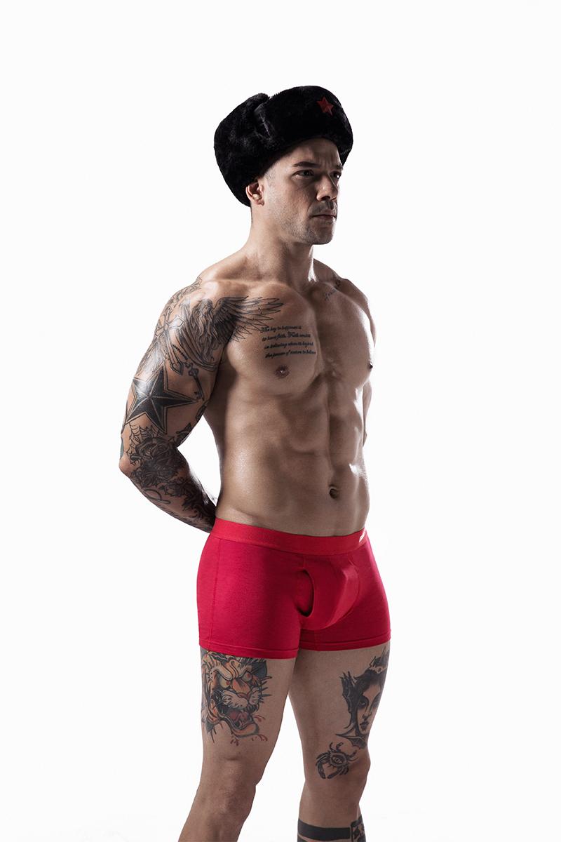 Download 2020 Cotton Mens Underwear Boxers Open Hole Underwear For ...