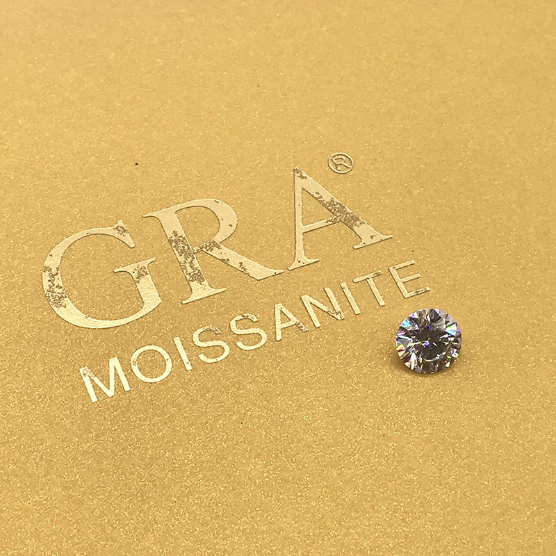

Loose Moissanite 1.0ct Carat 6.5mm IJ Color Round Brilliant Excellent Cut jewelry bracelet diamond ring material