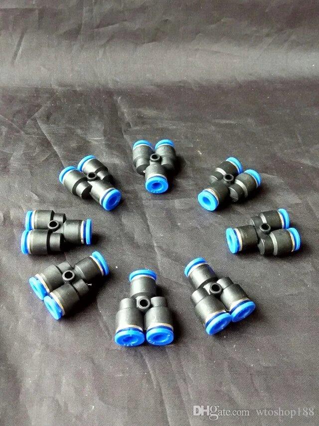 

Plastic three - pass Wholesale Glass bongs Oil Burner Glass Water Pipes Oil Rigs Smoking Free