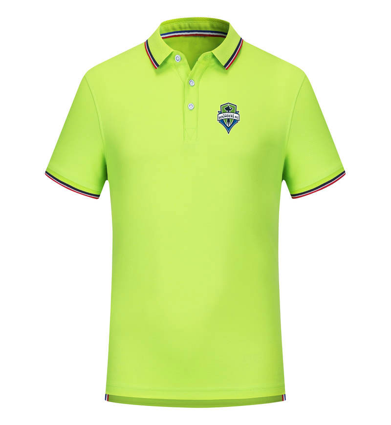 

Seattle Sounders FC Football Team New Men's T-shirt Clothing Golf Polo T-Shirt Men's Short Sleeve Polo Basketball T shirt, Gray;blue