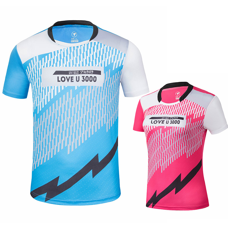 

New sport shirts Badminton t shirts Men/ Women , Gym running tennis sleeve ,Table Tennis sports shirt, Women red shirt