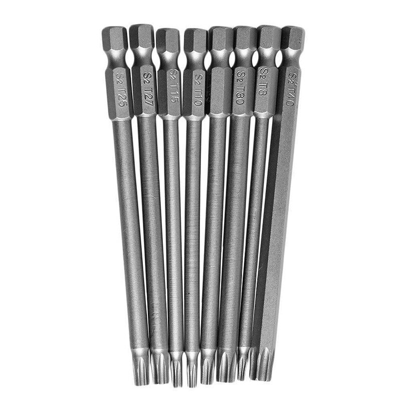 

8/11pcs Torx Screwdriver Bit Set Hex Security Magnetic Head Extra Long Hex Torx New Steel Hand Screw Driver Repair Set Tools