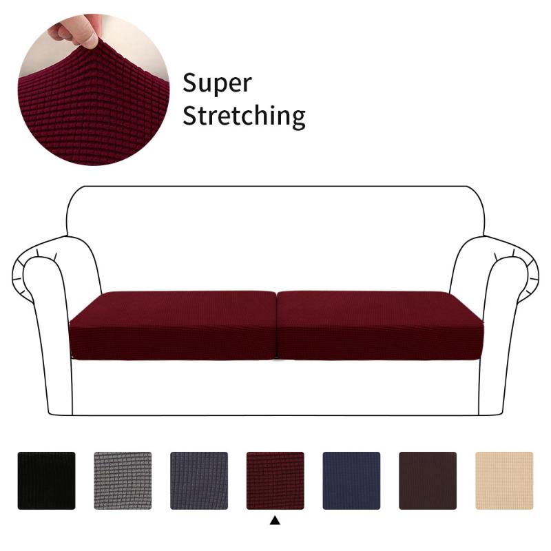 

New 1/2/3 Seater Waterproof Sofa Seat Cushion Cover Couch Stretchy Slipcovers Protector Elastic Slipcover 2020 Best Selling