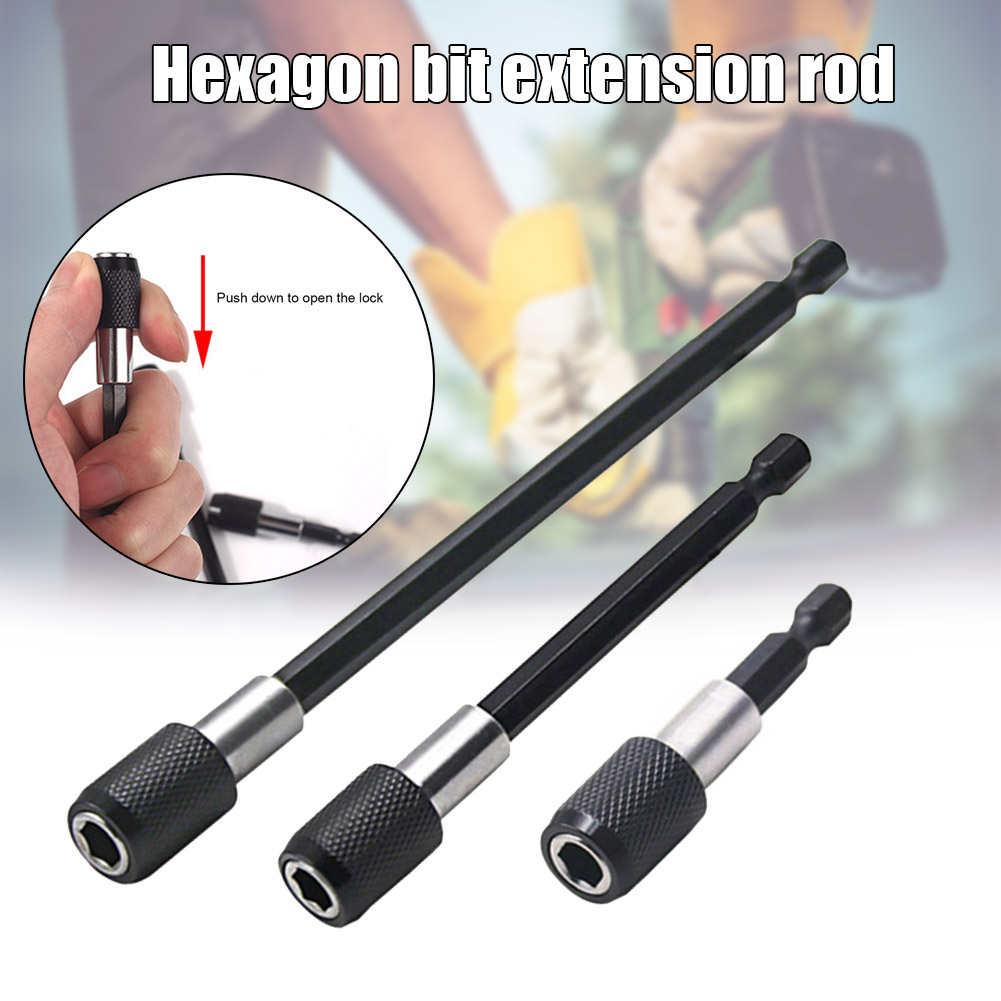 

3pcs Magnetic Drill Extension Quick Release Set 1/4 Tools with Hexagonal Shank Drill Bits CLH@8