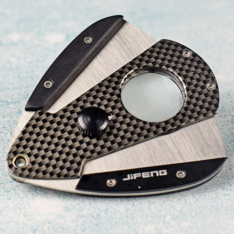 

1pc new arriveal metallic cigar knife stainless steel cutter cigar accessories tool with box free shipping
