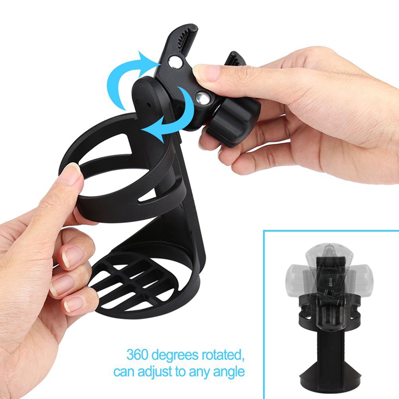 

Stroller Cup Holder Bottle Holder For Large Size Bottles 360 Degrees Rotation Drink For Stroller Bicycle
