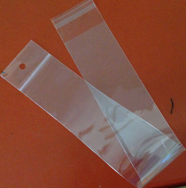 

clear plastic Self adhesive hair extension bag OPP plastic header bag for hair extension packaging Bags