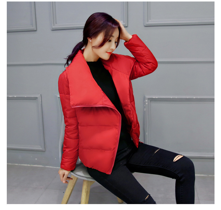 

2019 autumn women's full sleeve warm coats female winter thick jackets lady parkas 5 colors Size S-3XL, White