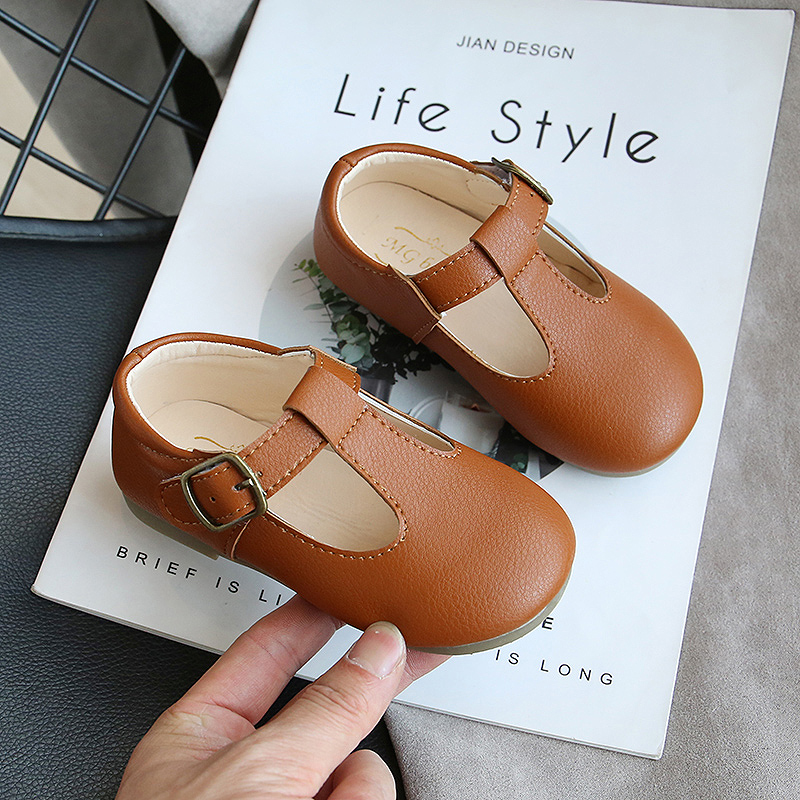 

Baby Girls Leather Shoes Candy Colors Kids Casual Shoes Toddler Girls First Walkers Non-slip Soft Princess SMG109, Smg109white