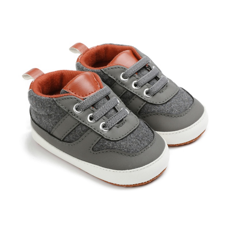 

Baby Summer Shoes Newborn Baby Boys Causal Bow Anti-slip Shoes Patchwork Soft Sole Sneakers Prewalker -18M, Brown