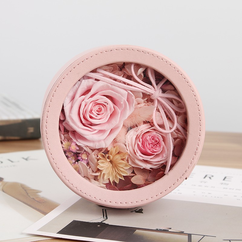 

Romantic ornament Rose Flower Packing Box Exquisite Vertica Design Wedding Eternal Rose Flower Gift Box Valentines's Day
