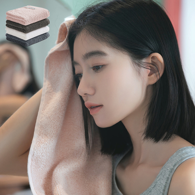 

Face Towels Cotton White Jacquard Absorbent Thickening Upscale Hotel Gift Face Towel Cotton SPA Sweat Towel Beach Towels, Pink