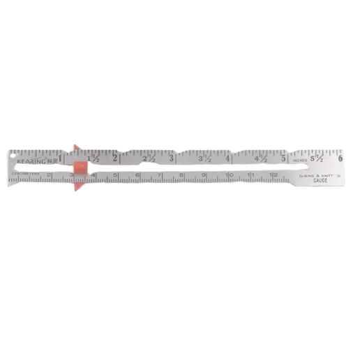 

pro sewing measuring gauge measure ruler with sliding adjustable marker knitting sewing supplies marking button holes handamde craft 6\&#039, Black